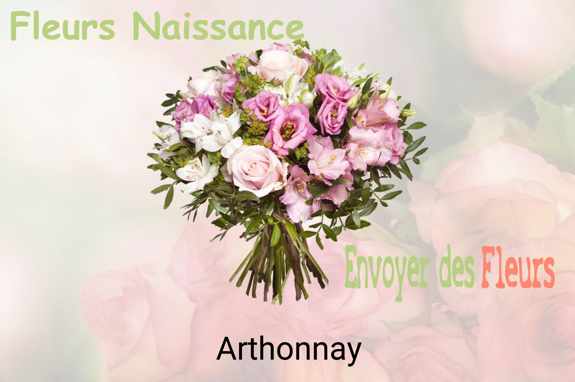 Bouquet de fleurs de naissance livré à Arthonnay